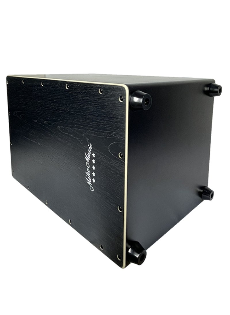Mike Music - Cajon Drum, Mike Music Wooden Cajon Box Drum Instrument with Internal Snare Strings, Upgrade Adjustable Cajons Hand Drums with Dedicated Backpack Bag, Hand Percussion Instruments Beat Box - Black - Image 1