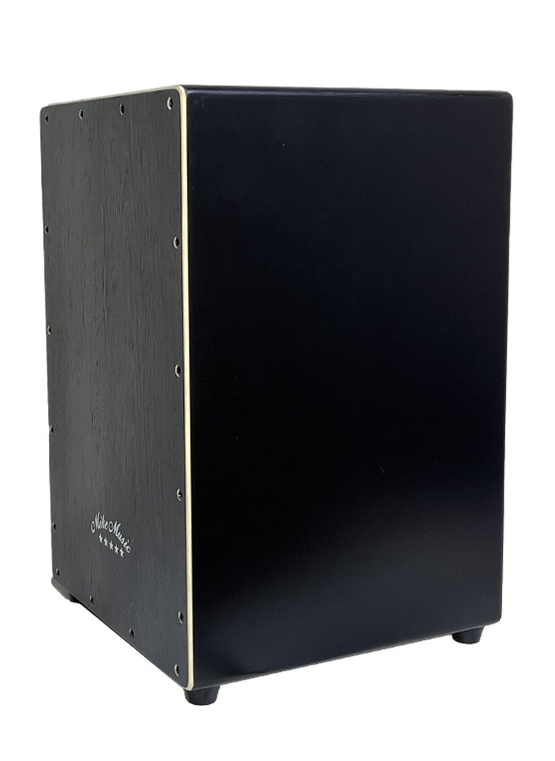 Mike Music - Cajon Drum, Mike Music Wooden Cajon Box Drum Instrument with Internal Snare Strings, Upgrade Adjustable Cajons Hand Drums with Dedicated Backpack Bag, Hand Percussion Instruments Beat Box - Black - Image 1
