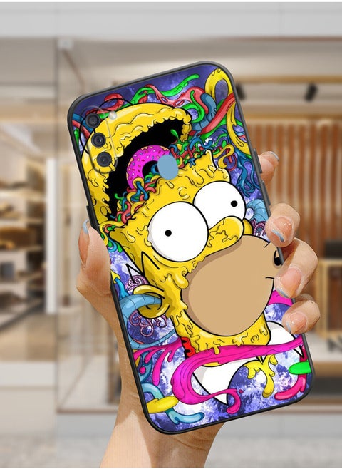 Protective Shockproof Case Cover For Samsung Galaxy A11(EU) The Simpsons cartoon art design Drawing