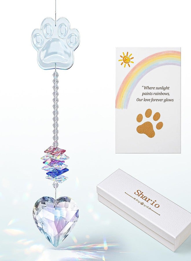 Shario Dog Memorial Gifts for Loss of Dog, Pet Memorial Gifts for Dogs, Crystal Suncatcher, Pet Loss Sympathy Gift - Image 1