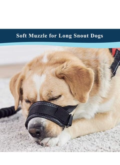 Dog Muzzle, Soft Nylon Muzzles for Chewing, Biting, Breathable Padded Muzzle Loop for Medium, Large and Extra Aggressive Dogs, Allows Panting and Drinking(L,18-30CM) - pzsku/Z52B615A0BFF9034499ECZ/45/_/1686304557/29d54311-df20-4d36-afa2-9c5e5b4be331