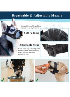 Dog Muzzle, Soft Nylon Muzzles for Chewing, Biting, Breathable Padded Muzzle Loop for Medium, Large and Extra Aggressive Dogs, Allows Panting and Drinking(L,18-30CM) - pzsku/Z52B615A0BFF9034499ECZ/45/_/1686304559/8f3a60fd-f062-4418-b816-3d5ed0e324d7