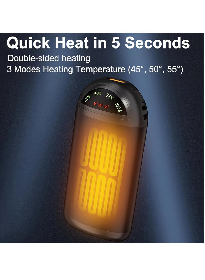 general Rechargeable Hand Warmers, 5000mAh Electric Hand Warmer with 3 Levels Heating, Pocket Heater, Self-Heating Heat Pack, Portable Winter Gadget for Travel and Outdoor Activities - Image 2