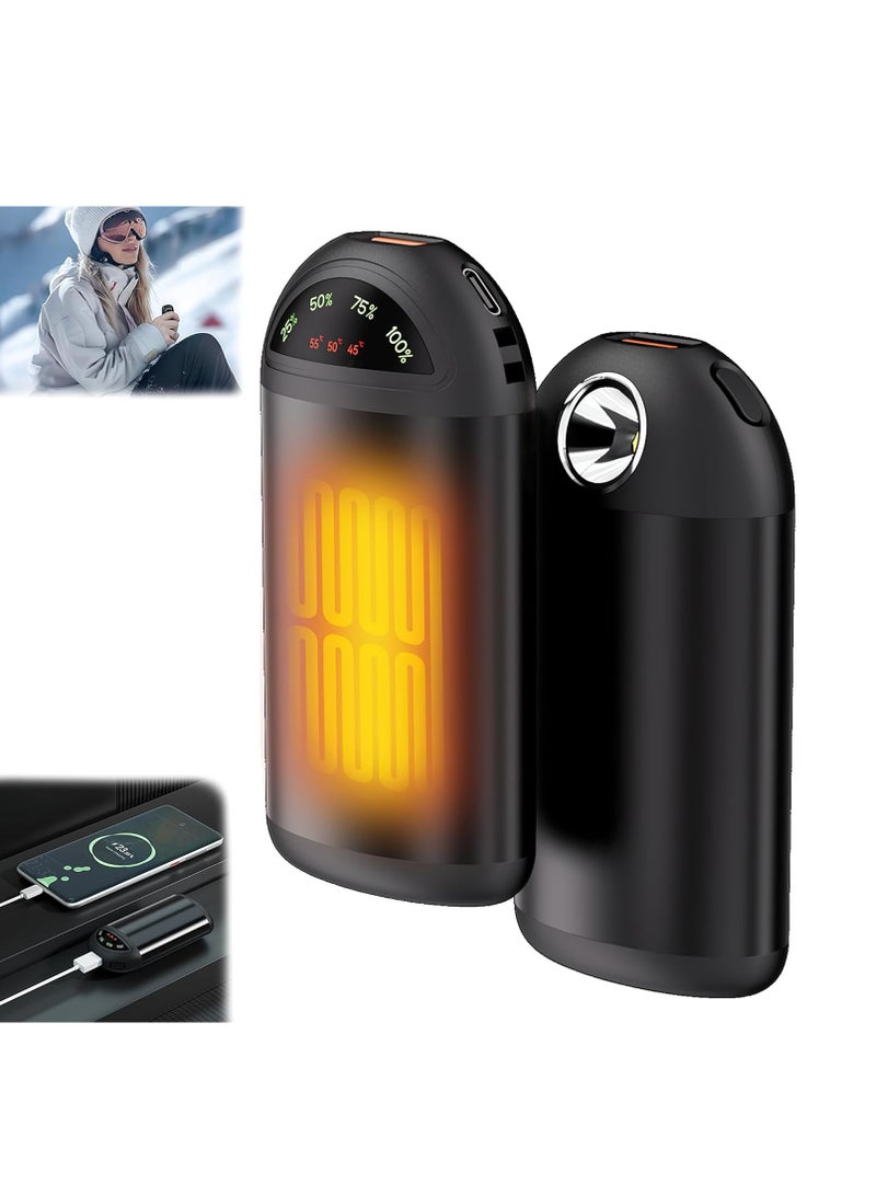 general Rechargeable Hand Warmers, 5000mAh Electric Hand Warmer with 3 Levels Heating, Pocket Heater, Self-Heating Heat Pack, Portable Winter Gadget for Travel and Outdoor Activities - Image 1