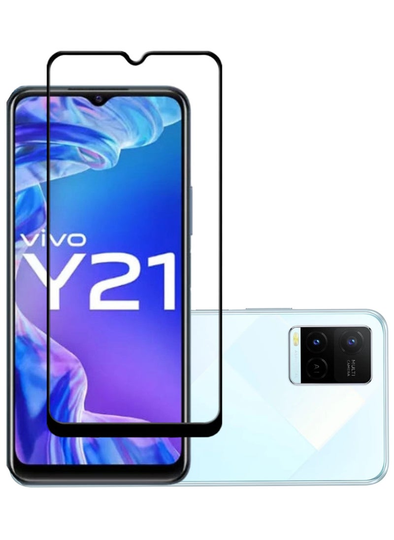 ACLIX Antistatic ESD Dustproof Premium Quality High Definition Tempered Glass Screen Protector Designed For vivo Y21 - Image 1