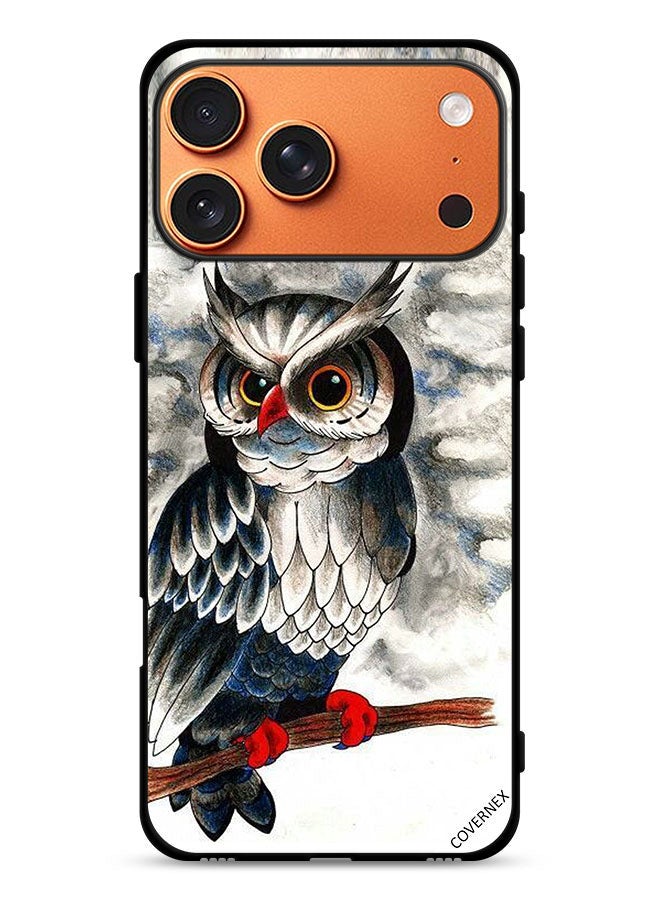 Covernex Apple iPhone 17 Pro Max Protective Case Cover Owl Drawing Art - Image 1