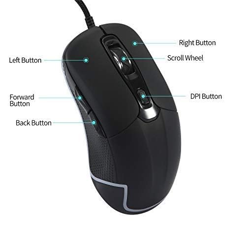 ValueRays USB Optical Heated Computer Mouse Advanced Heated Buttons (Black) - Image 3