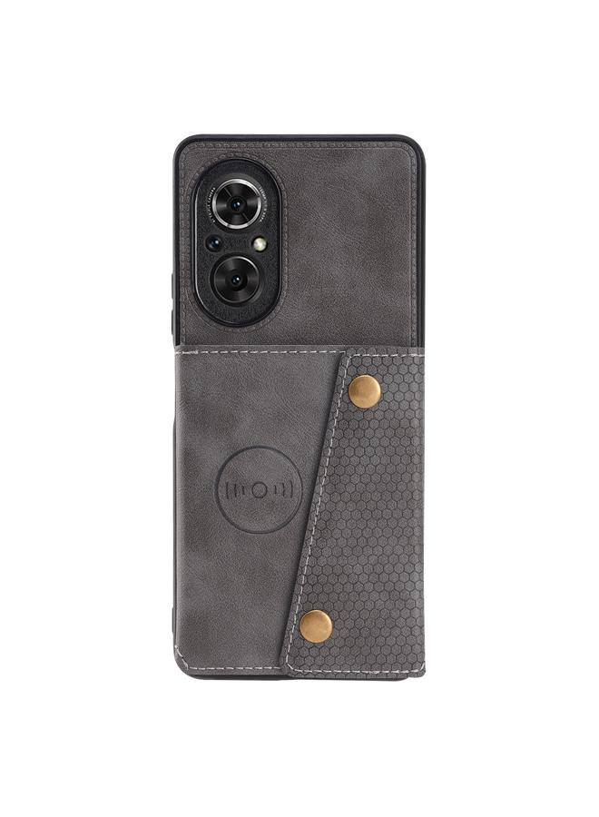S-TOP Case For Huawei Nova 9 SE Double Buckle PU + TPU Shockproof Magnetic Phone Case - Image 3