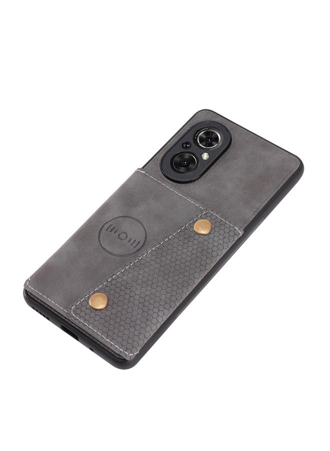 S-TOP Case For Huawei Nova 9 SE Double Buckle PU + TPU Shockproof Magnetic Phone Case - Image 4