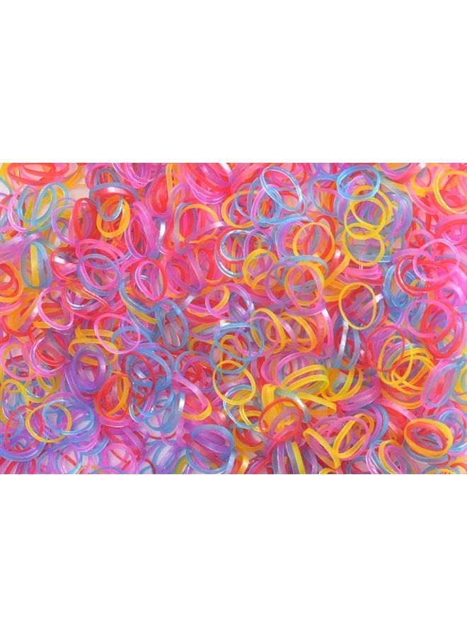 Youxuan Kids Elastics No Damage Colored Hair Bands Fashion Girls Hair Ties 1000 Count Small Size - Image 4