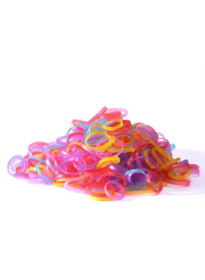 Youxuan Kids Elastics No Damage Colored Hair Bands Fashion Girls Hair Ties 1000 Count Small Size - Image 3