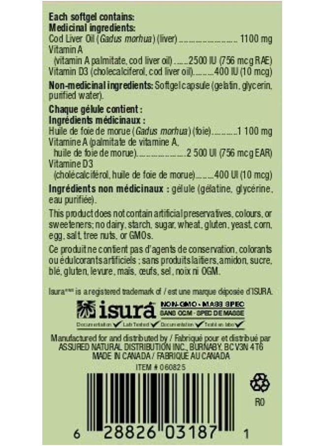 Ultimate Cod Liver Oil With Vit. Aand D Supports Eye Sight Eye Sight Improvement Liver Oil  - Image 2