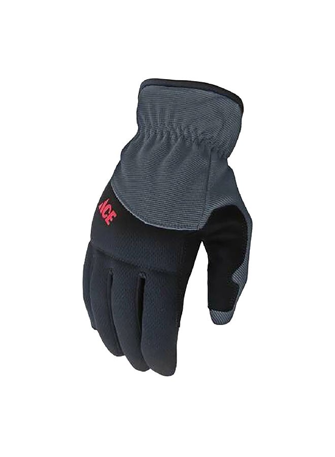 ACE High-Quality Comfortable Firm Grip Thumb Patch Utility Gloves Black X-Large 53653-23  - Image 3