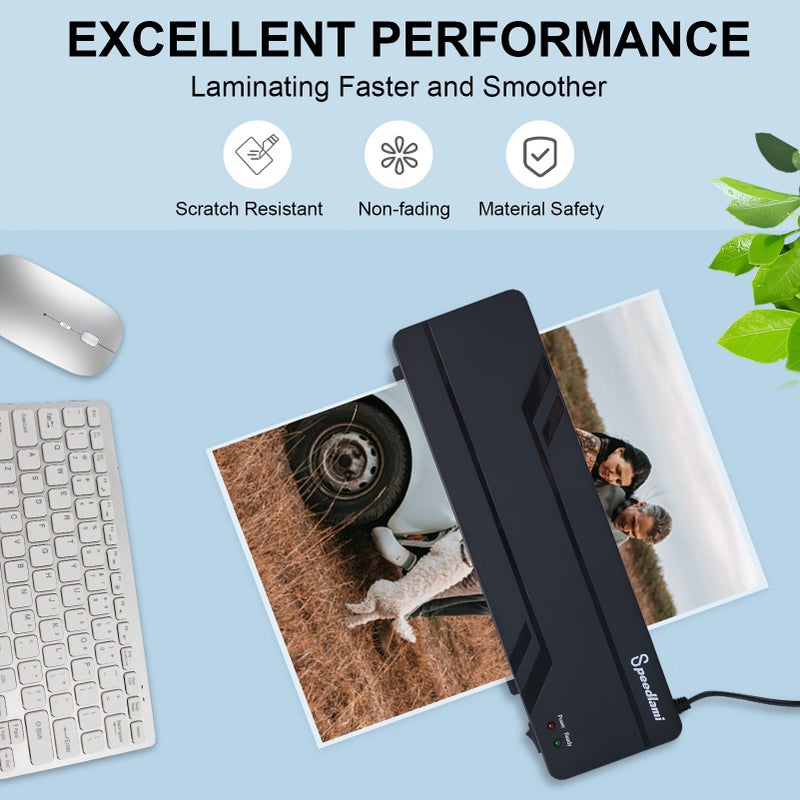 Black Speedlami XL152 Compact Laminator 180s Fast Warm Up Lightweight Home Office - Image 3