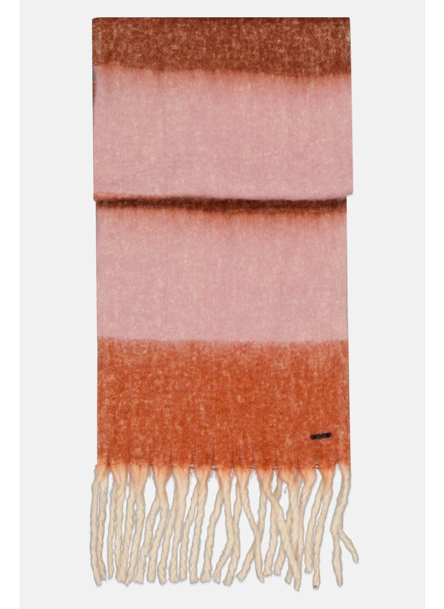 ELLE - Women Colorblock Scarf 200 x 38 cm, Multicolor - Image 1