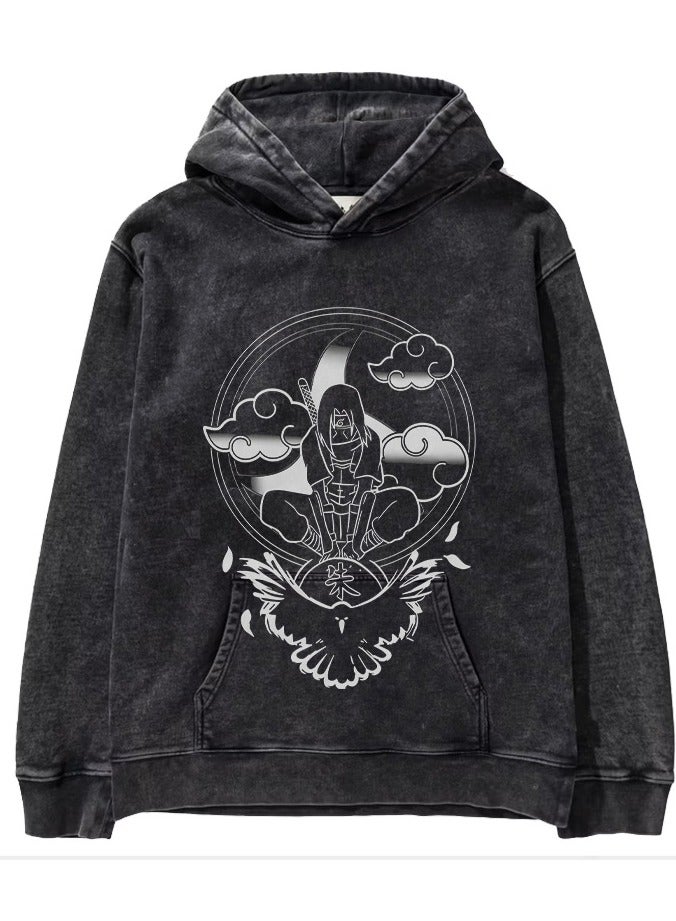 KUYING Autumn/Winter Naruto Loose Hooded Hoodie  - Image 1