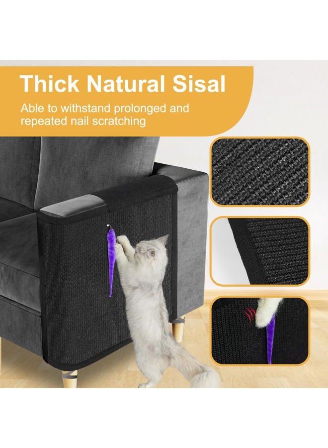 Oroonoko Cat Scratch Sofa Protector,Cat Scratch Couch Cover with Sisal Mat for Cat Indoor use (Left Hand) - Image 3