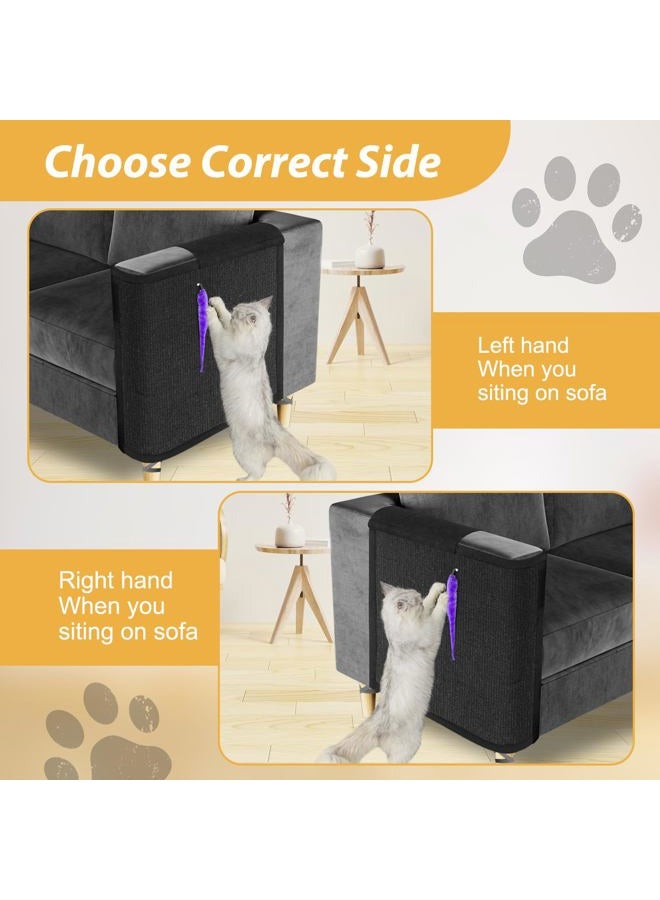Oroonoko Cat Scratch Sofa Protector,Cat Scratch Couch Cover with Sisal Mat for Cat Indoor use (Left Hand) - Image 5