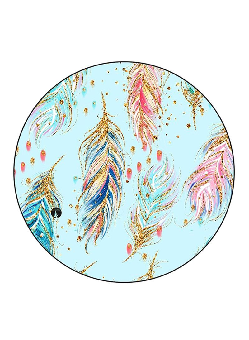 RKN Feathers Printed Mouse Pad Multicolour