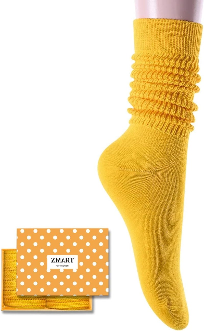 Zmart Women's Thin Slouch Socks - Scrunch Long High Slouchy Boot Socks 80s 90s - Image 1