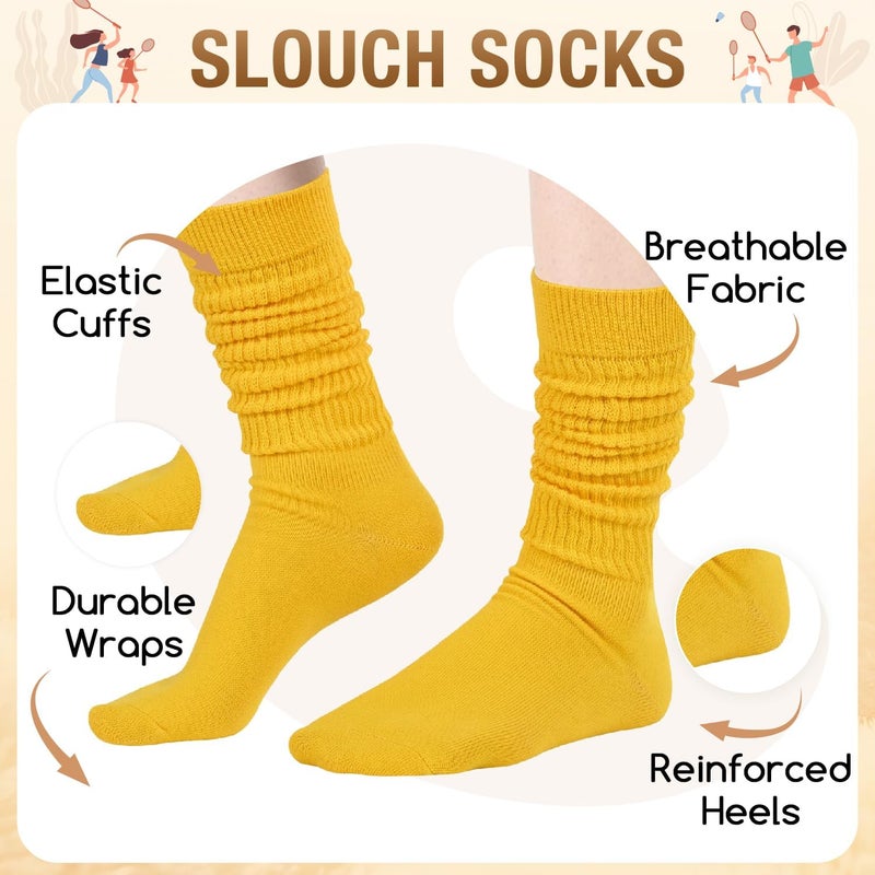 Zmart Women's Thin Slouch Socks - Scrunch Long High Slouchy Boot Socks 80s 90s - Image 2