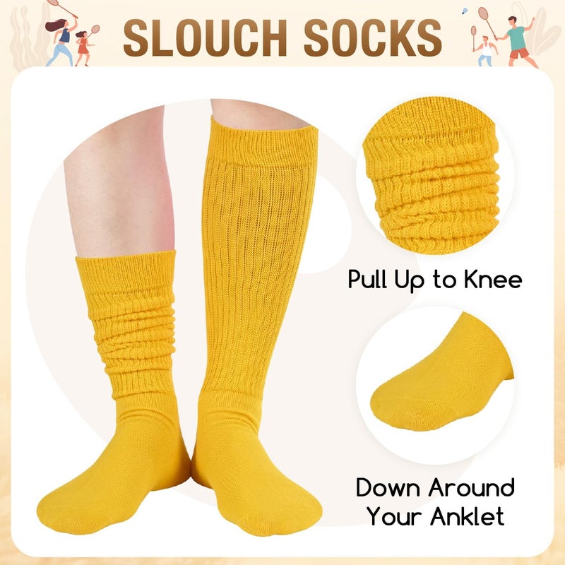 Zmart Women's Thin Slouch Socks - Scrunch Long High Slouchy Boot Socks 80s 90s - Image 4