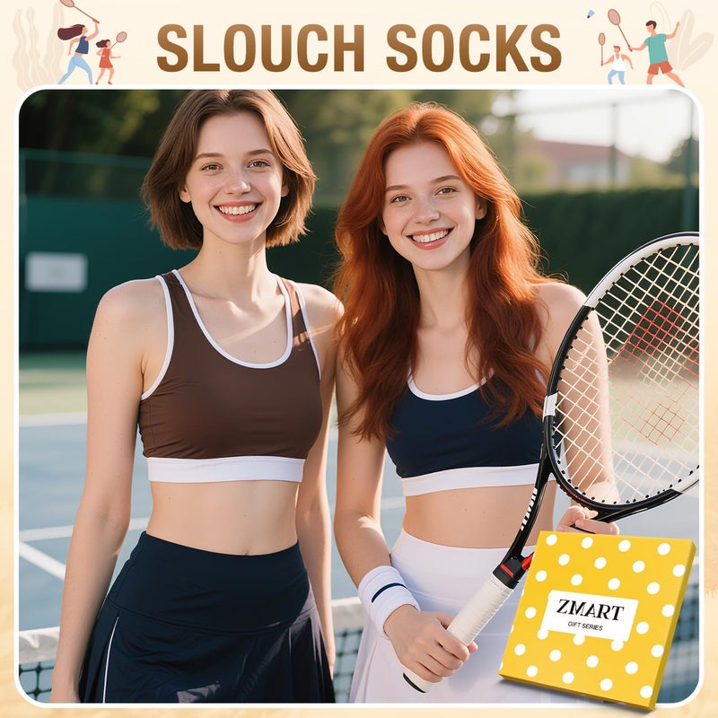 Zmart Women's Thin Slouch Socks - Scrunch Long High Slouchy Boot Socks 80s 90s - Image 5