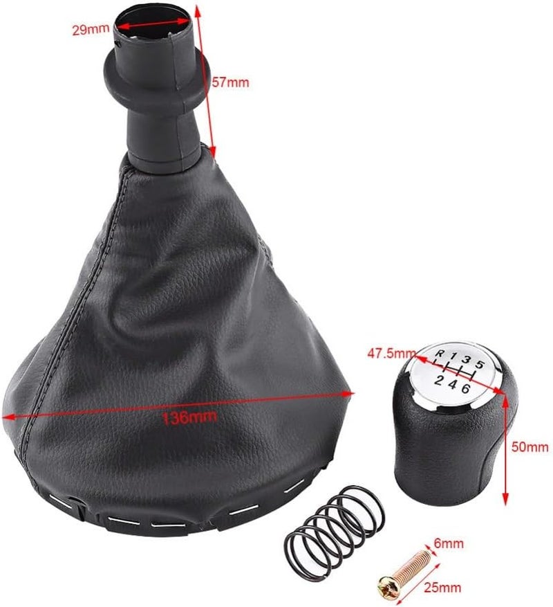 Wivplex 6 Speed Gear Shift Knob Kit for VW Transporter T5/T6 - Image 2