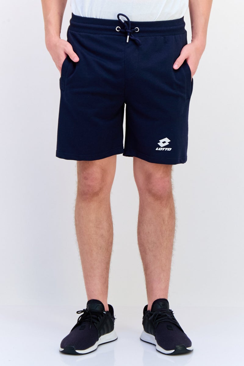 LOTTO Men Sportswear Fit Training Shorts, Navy  - Image 1