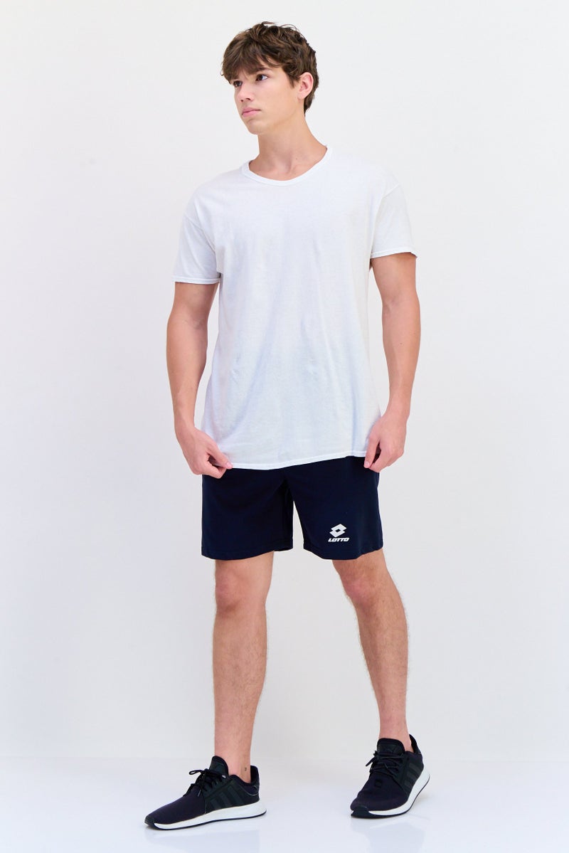 LOTTO Men Sportswear Fit Training Shorts, Navy  - Image 4