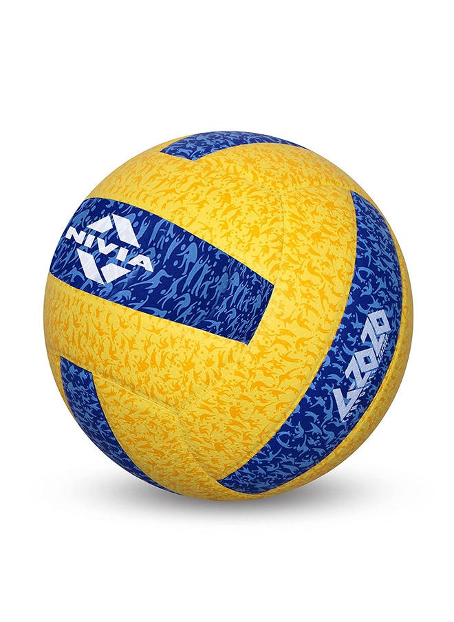 Nivia G-2020 Rubber Volleyball | Size: 4 | Laminated | 18 Panels | for Indoor & Outdoor Matches | Machine Stitch | Butyl Bladder | High Air Retention  - Image 3