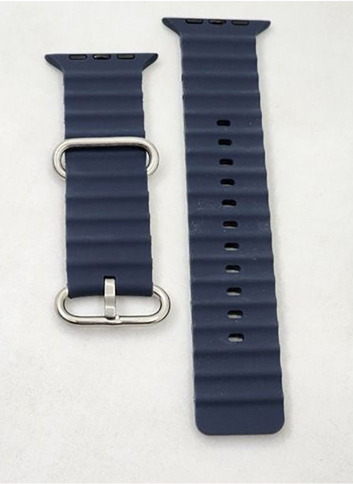 Generic - strap Silicon Replacement Strap For Apple Watch Series 7 And Series 8 (45mm) And Apple Watch Ultra (49mm) - GREY - Image 1