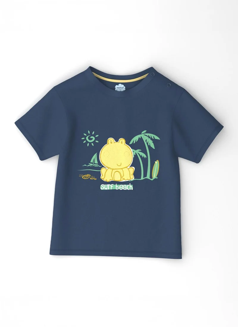 Nautinati Nautinati Infants' Cotton Pack of 2 Ocean Print T-shirt