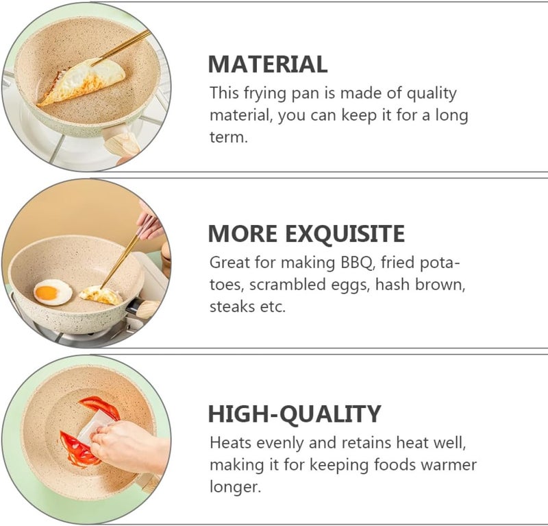 Gulf mainstream practical design KALLORY Non-stick Frying Pan 24cm Granite Coating Searing Skillet Induction and Gas Stove Compatible Kitchen Cookware for Home Cooking Style All climate suitability Integrated local logistics Multi item matching Worldwide popular practical build Multi-demand satisfied design Light & heavy use compatible Scratch resistant Consistent steady quality Year round in stock Locally packed stock Local supply chain stock Trendy natural assorted colors Elegant appearance Major city pickup option Global versatile design Assorted trendy color picks Periodic restock local Upgraded quality Easy transit optimized build Elegant upgraded practical design Ergonomic build Integrated warehouse solution Local & cross border ship compatible Flexible usage build - Image 3