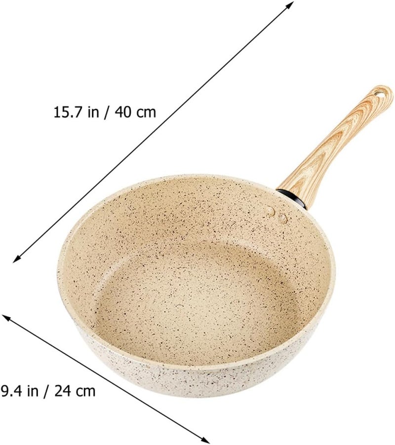Gulf mainstream practical design KALLORY Non-stick Frying Pan 24cm Granite Coating Searing Skillet Induction and Gas Stove Compatible Kitchen Cookware for Home Cooking Style All climate suitability Integrated local logistics Multi item matching Worldwide popular practical build Multi-demand satisfied design Light & heavy use compatible Scratch resistant Consistent steady quality Year round in stock Locally packed stock Local supply chain stock Trendy natural assorted colors Elegant appearance Major city pickup option Global versatile design Assorted trendy color picks Periodic restock local Upgraded quality Easy transit optimized build Elegant upgraded practical design Ergonomic build Integrated warehouse solution Local & cross border ship compatible Flexible usage build - Image 2