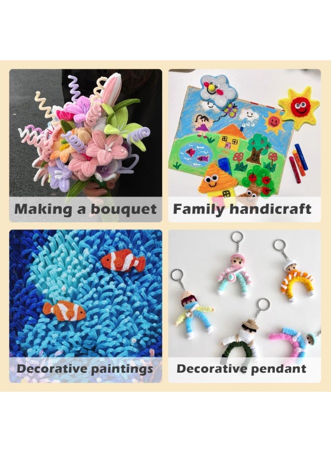 300pcsPipe Cleaners Craft, Thick Fluffy Chenille Stems For Arts  Crafts, Perfect For Making Animals, Flowers, And Festive Decorations(12 Inches X 0.24 Inches) - Image 4