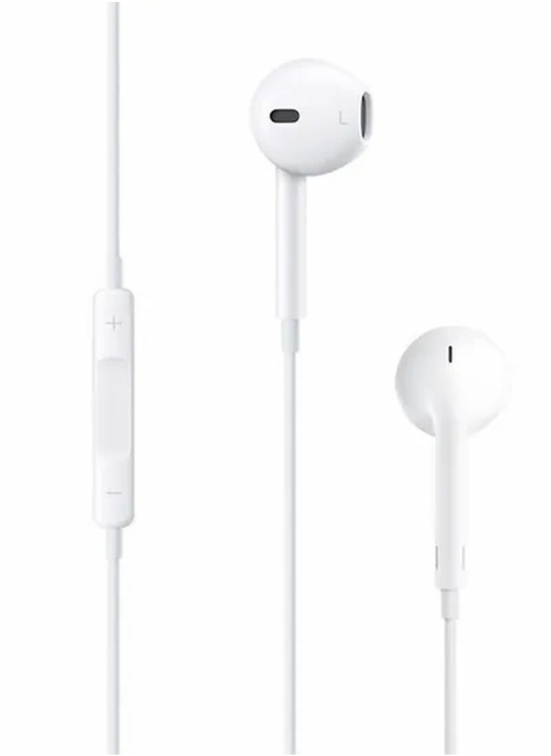 Rabos 3.5mm Earphones With Mic Hands-free In-line For Apple iPhone/6S/6 Plus White  - Image 1