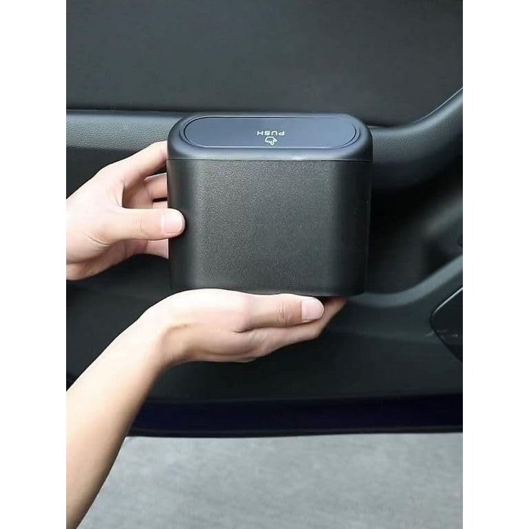 CLOUDTAIL CHOICE CLOUDTAIL CHOICE Car Trash Can with Lid Mini Vehicle Trash Bin Car Dustbin Garbage Organize Trash Bag Automotive Garbage Can Bin Trash Container for Auto Cars Home Office Multicolor Pack Of 1  - Image 3