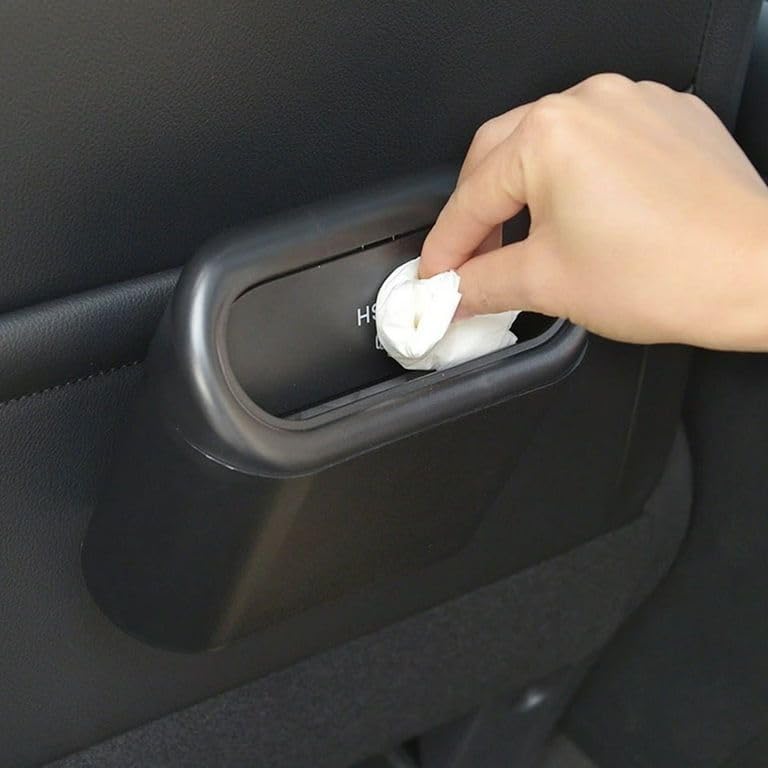 CLOUDTAIL CHOICE CLOUDTAIL CHOICE Car Trash Can with Lid Mini Vehicle Trash Bin Car Dustbin Garbage Organize Trash Bag Automotive Garbage Can Bin Trash Container for Auto Cars Home Office Multicolor Pack Of 1  - Image 4