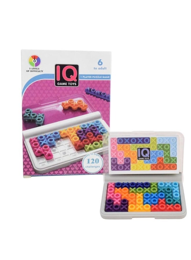 Toy Box IQ Toy, 120 Challenges, 5 Levels of Difficulty, 1-Player Brain Teaser for Kids and Adults - Image 1