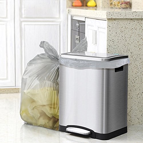 Anbers 8 Gallon Medium Garbage bags, Grey, 140 Counts - Image 2