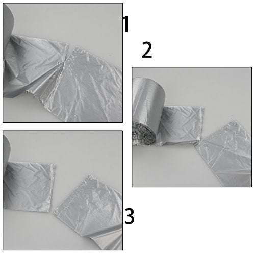 Anbers 8 Gallon Medium Garbage bags, Grey, 140 Counts - Image 4