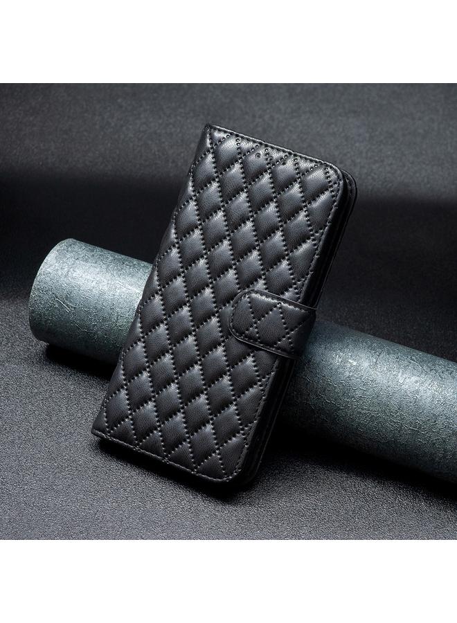 S-TOP Case For Samsung Galaxy S25+ 5G Diamond Lattice Wallet Flip Leather Phone Case - Image 2