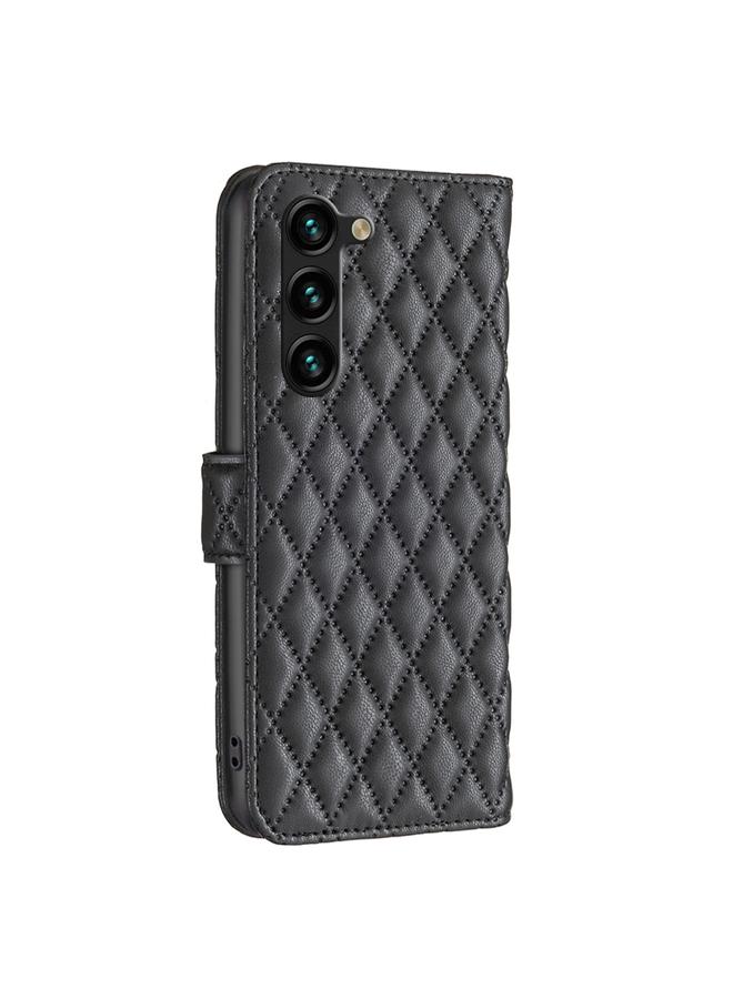 S-TOP Case For Samsung Galaxy S25+ 5G Diamond Lattice Wallet Flip Leather Phone Case - Image 4