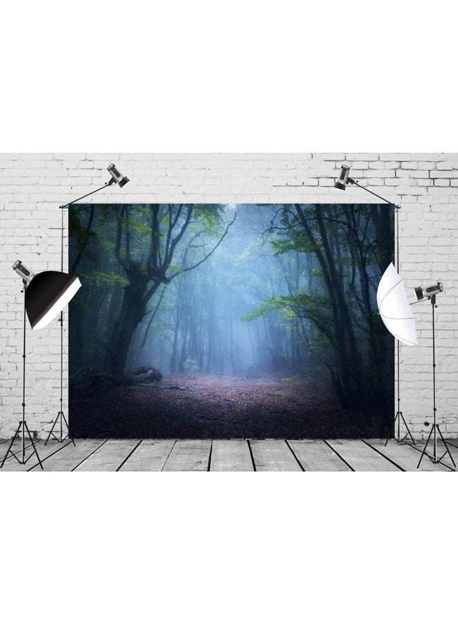 CORFOTO Fabric 10x8ft Nature Green Forest Backdrop Jungle Rainforest Rocky Path Spring Landscape Background for Kids Newborn Baby Shower Camping Birthday Party Decor Men Adults Portrait Photo Props - Image 2