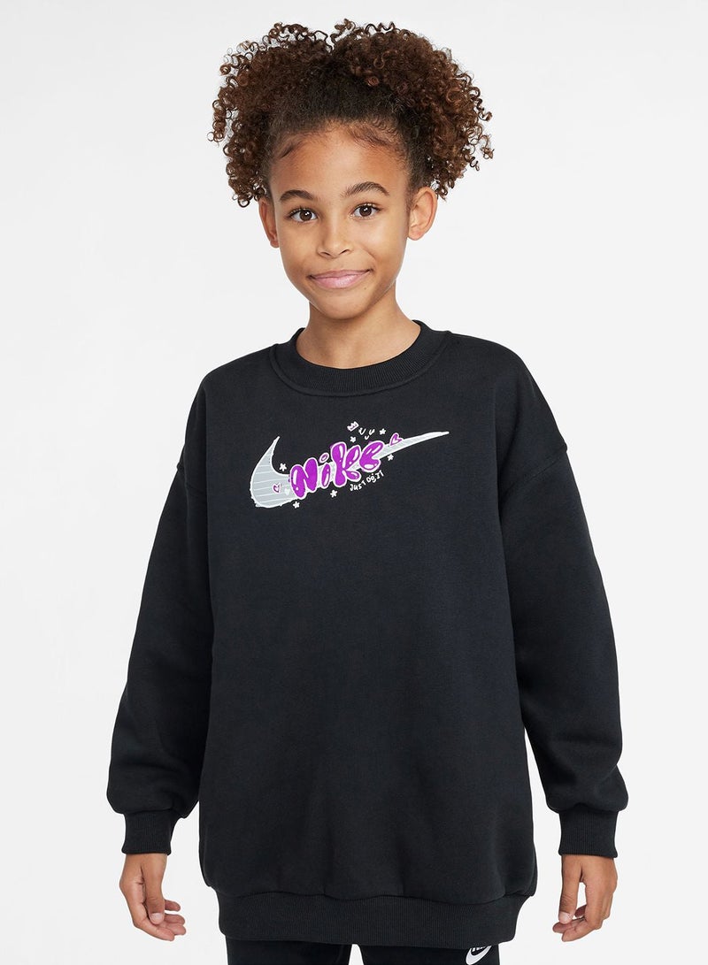 Nike Youth Nsw Club Fleece Oversized Sweatshirt - Image 1