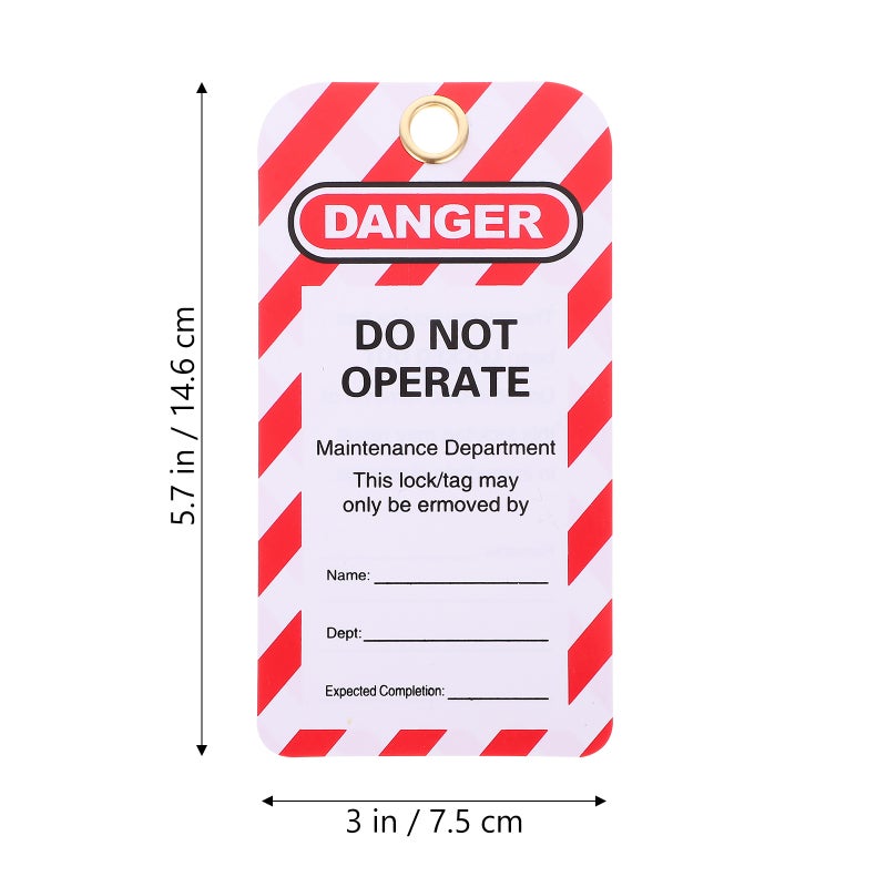 10pcs Lockout Tags Tags Do Not Operate Tags Lockout Hanging Tags for Factory Equipment - Image 4