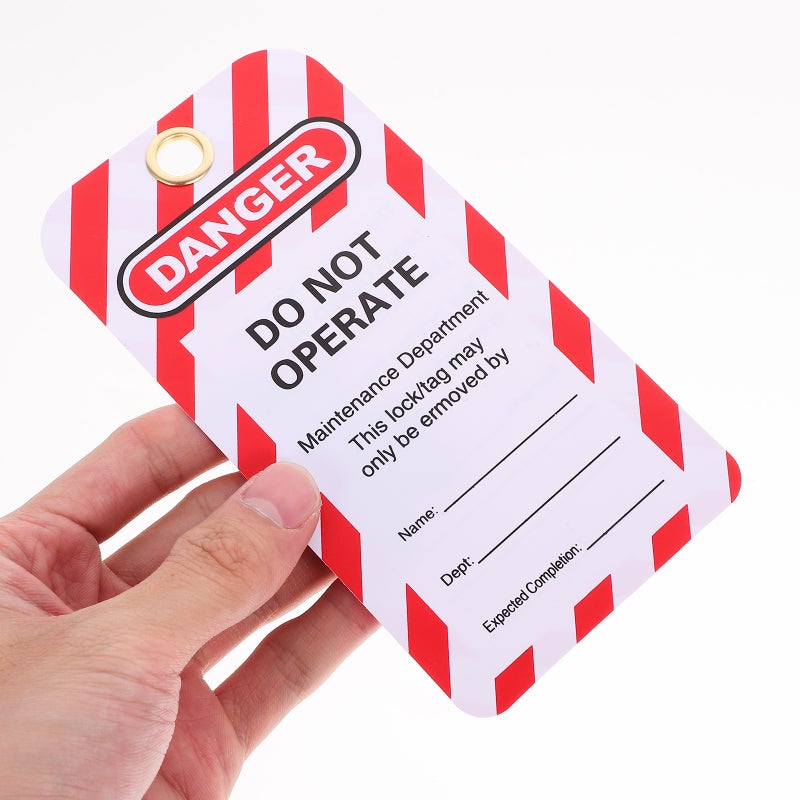 10pcs Lockout Tags Tags Do Not Operate Tags Lockout Hanging Tags for Factory Equipment - Image 3