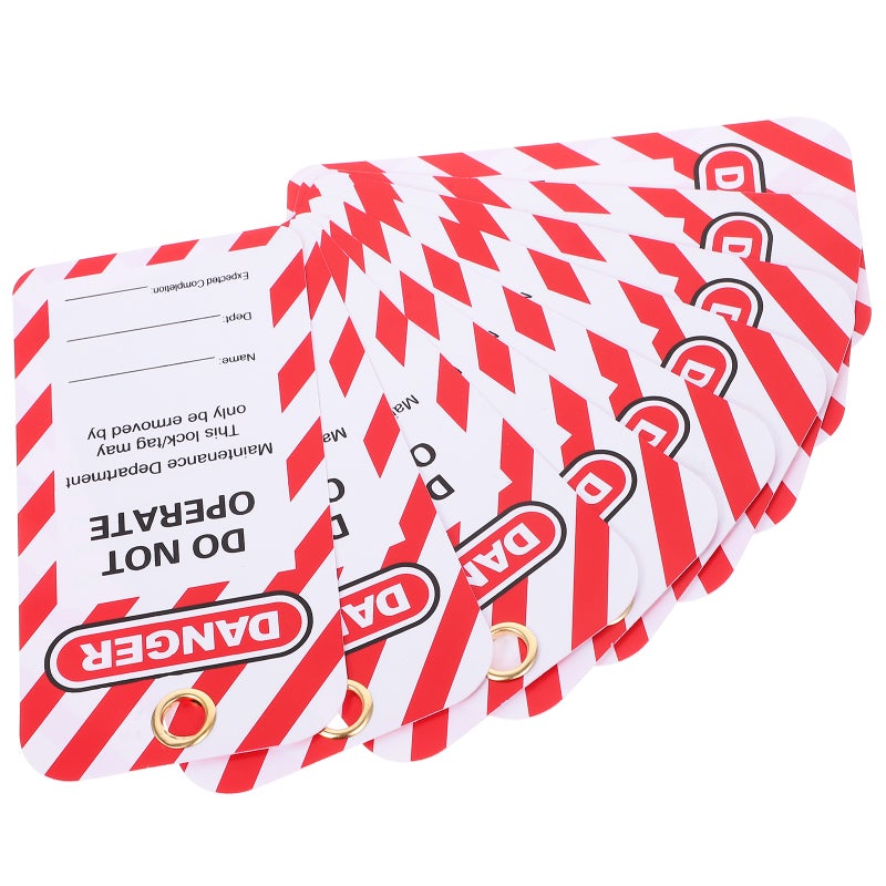 10pcs Lockout Tags Tags Do Not Operate Tags Lockout Hanging Tags for Factory Equipment - Image 5