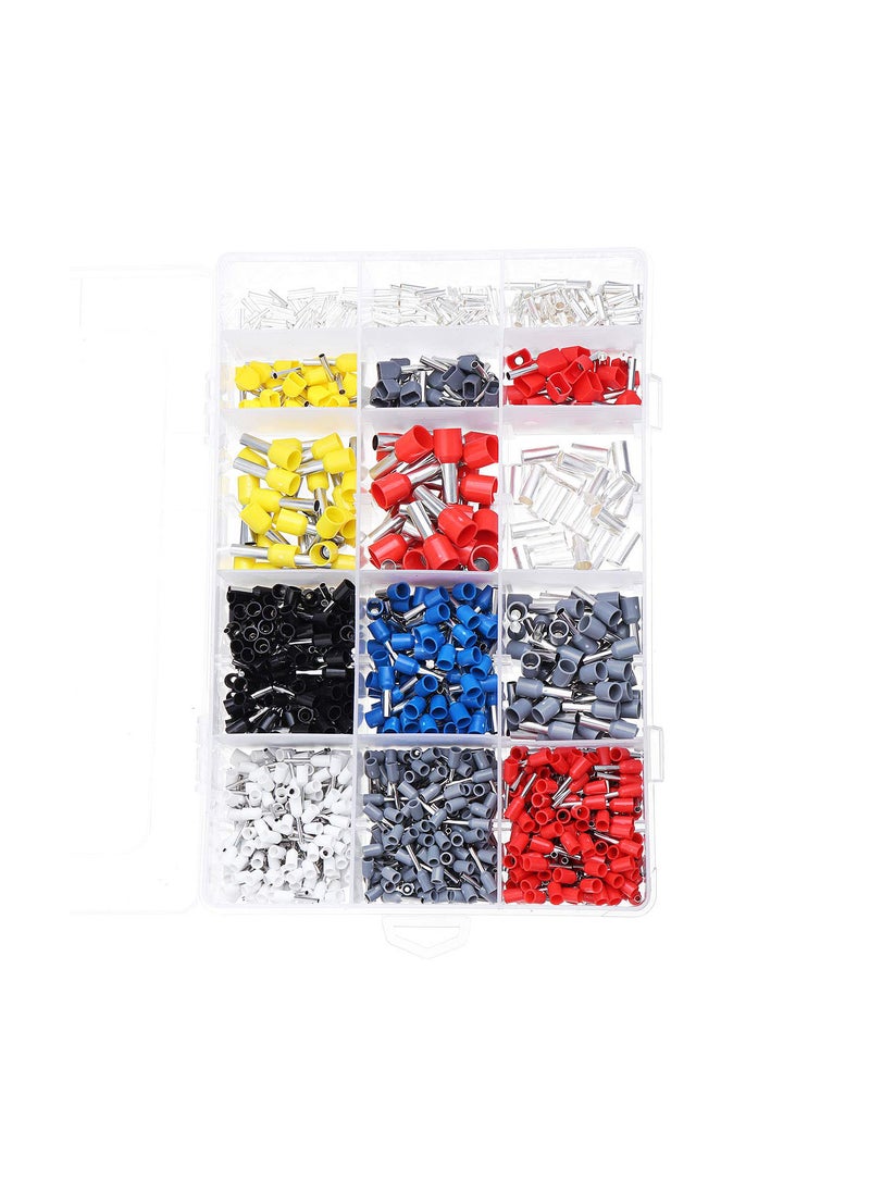 1640PCS Connector Wire Terminal Kit with +6-4A Crimper Pliers Wire Stripper Tool Crimp Terminals